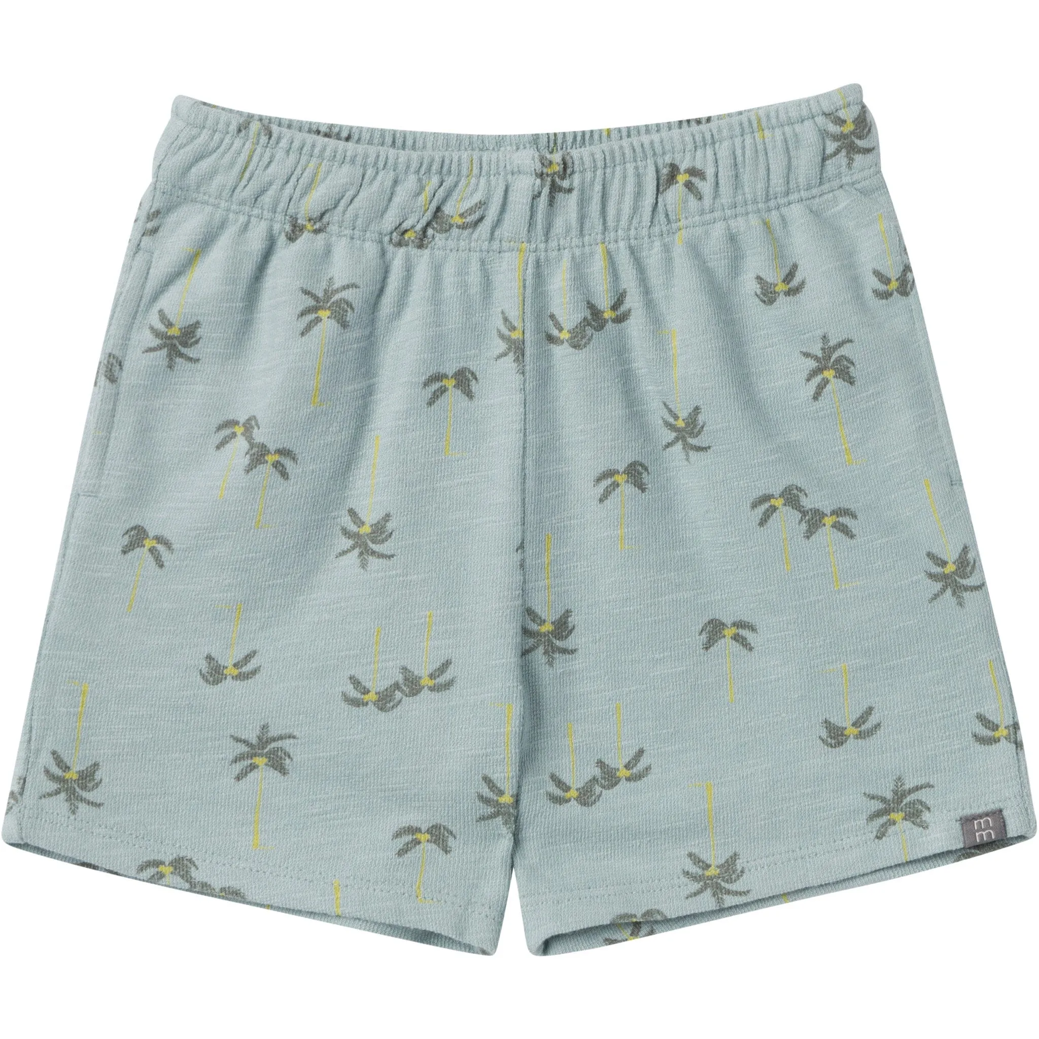 2-Piece Infant & Toddler Boys Blue Palms Button Front Shirt and Shorts Set