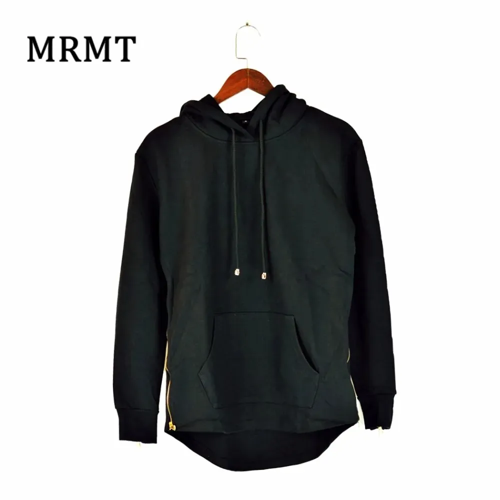 2023 Brand new Clothing Mens Hoodies Sweatshirts High street Long Zipper Sweatshirt Cut Extended Hoody Men male shirts