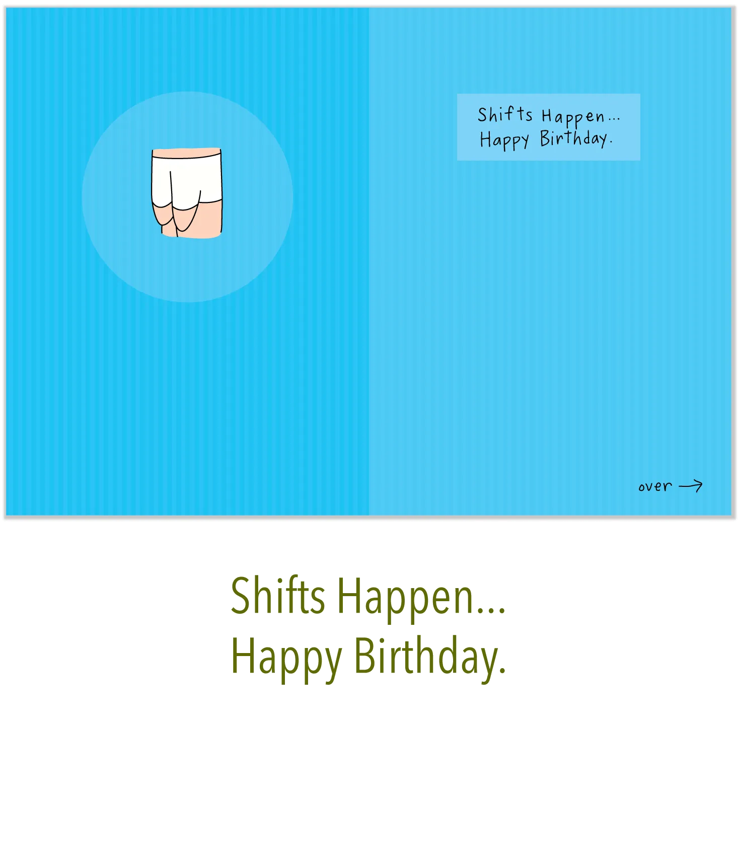 244 Shifts Happen (Birthday Card)