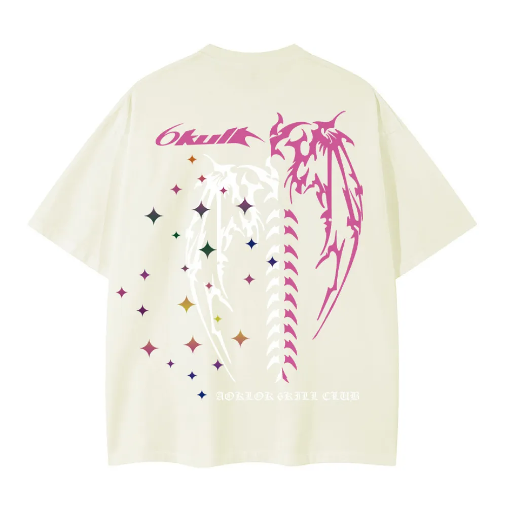 6Kull Wings Skeleton T-shirt