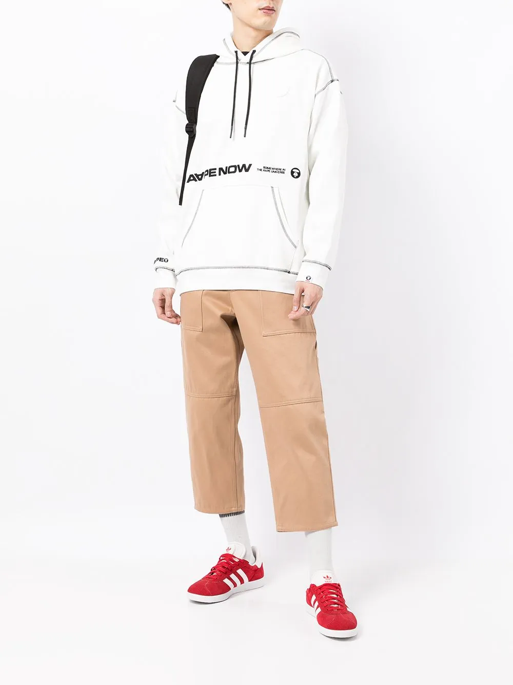 AAPE BY *A BATHING APE® Aape Now contrast-trim hoodie