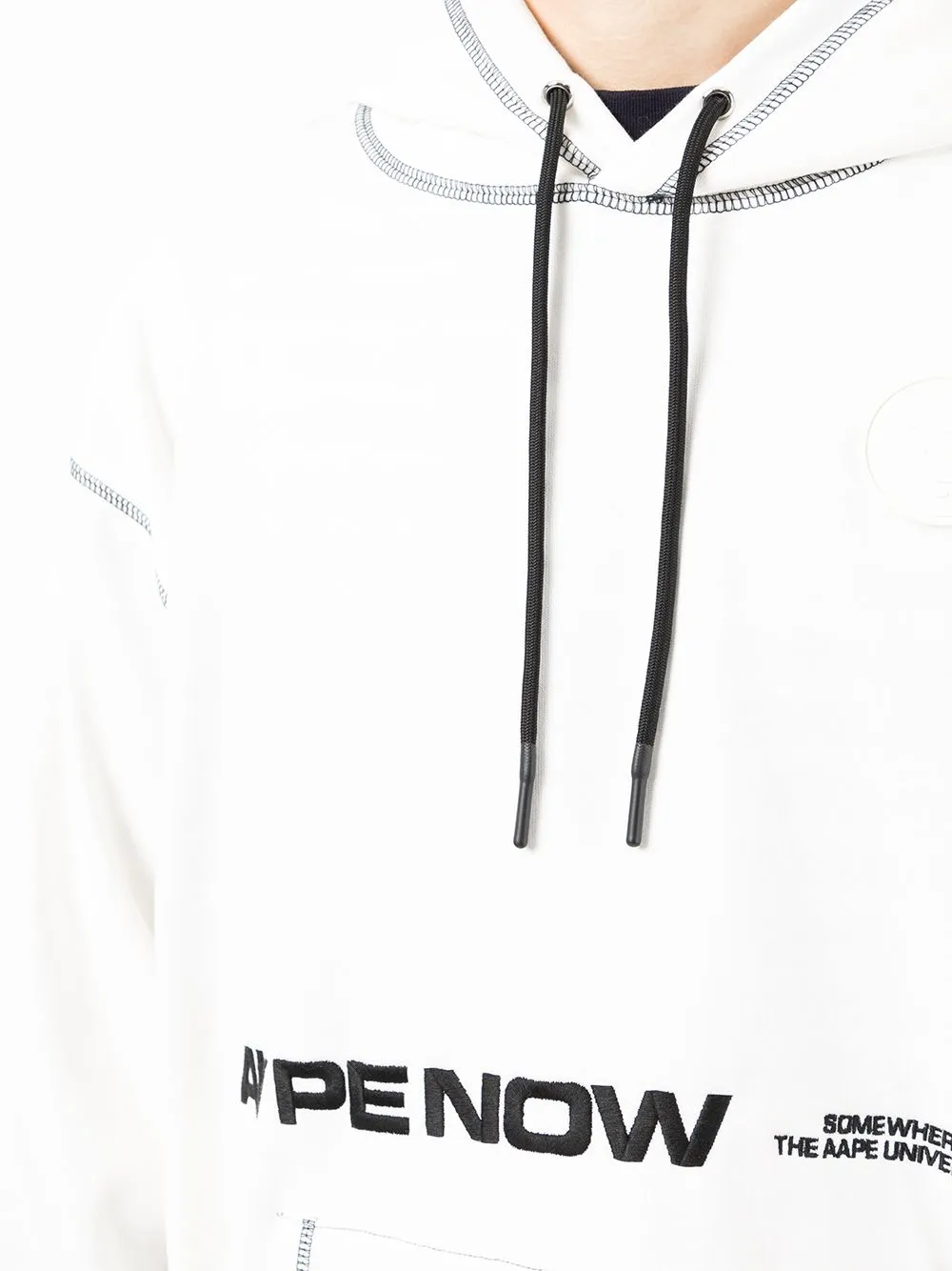 AAPE BY *A BATHING APE® Aape Now contrast-trim hoodie