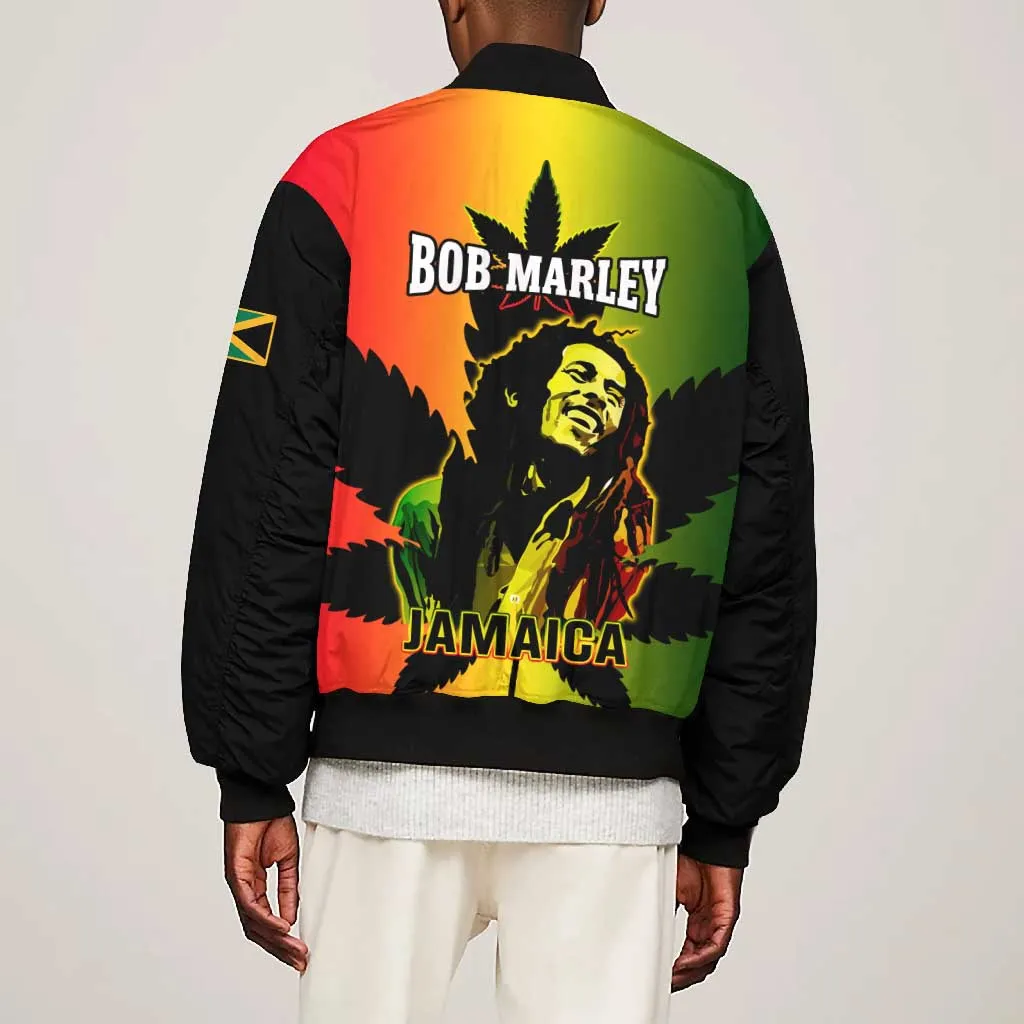Afro Jamaica Legend Bob Bomber Jacket The King Of Reggae LT14
