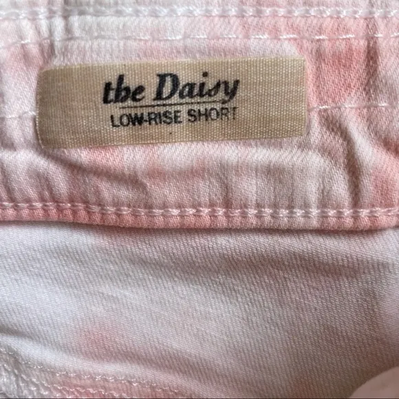 AG Daisy Low Rise Shorts in Pink Tye Dye AG size 25