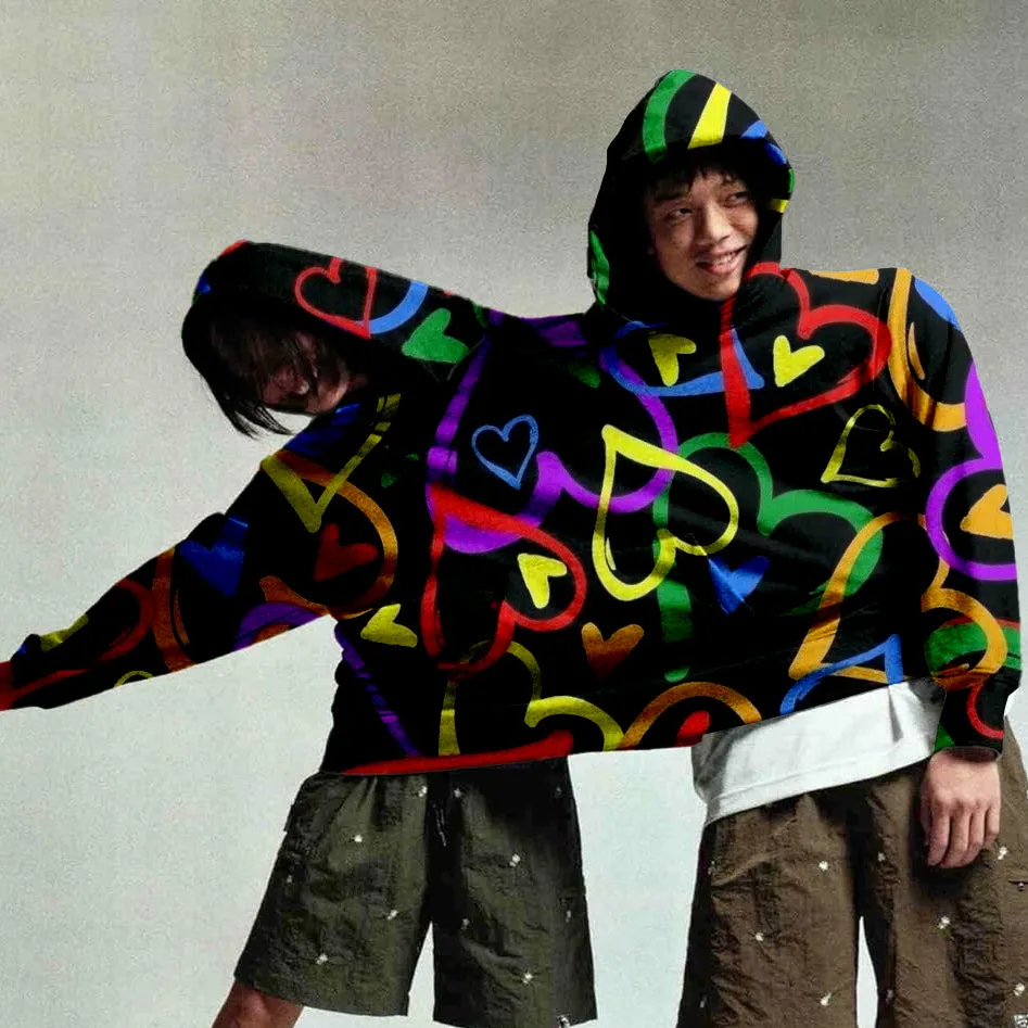 All Love - Couples Double Hooded Hoodie