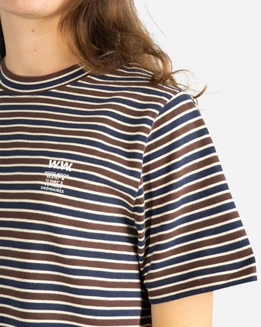 Alma T-shirt -  Navy Stripes