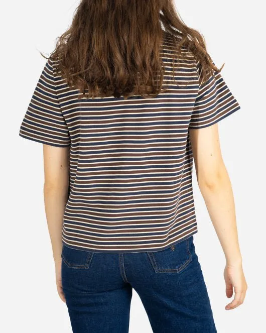 Alma T-shirt -  Navy Stripes