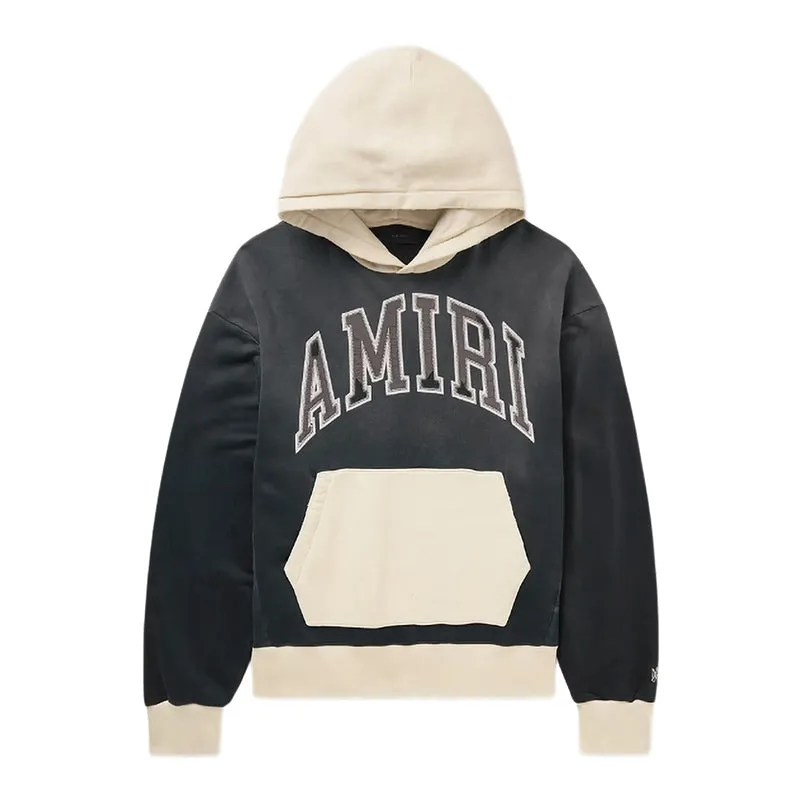 AMIRI Logo-Appliqued Colour-Block Cotton-Jersey Hoodies