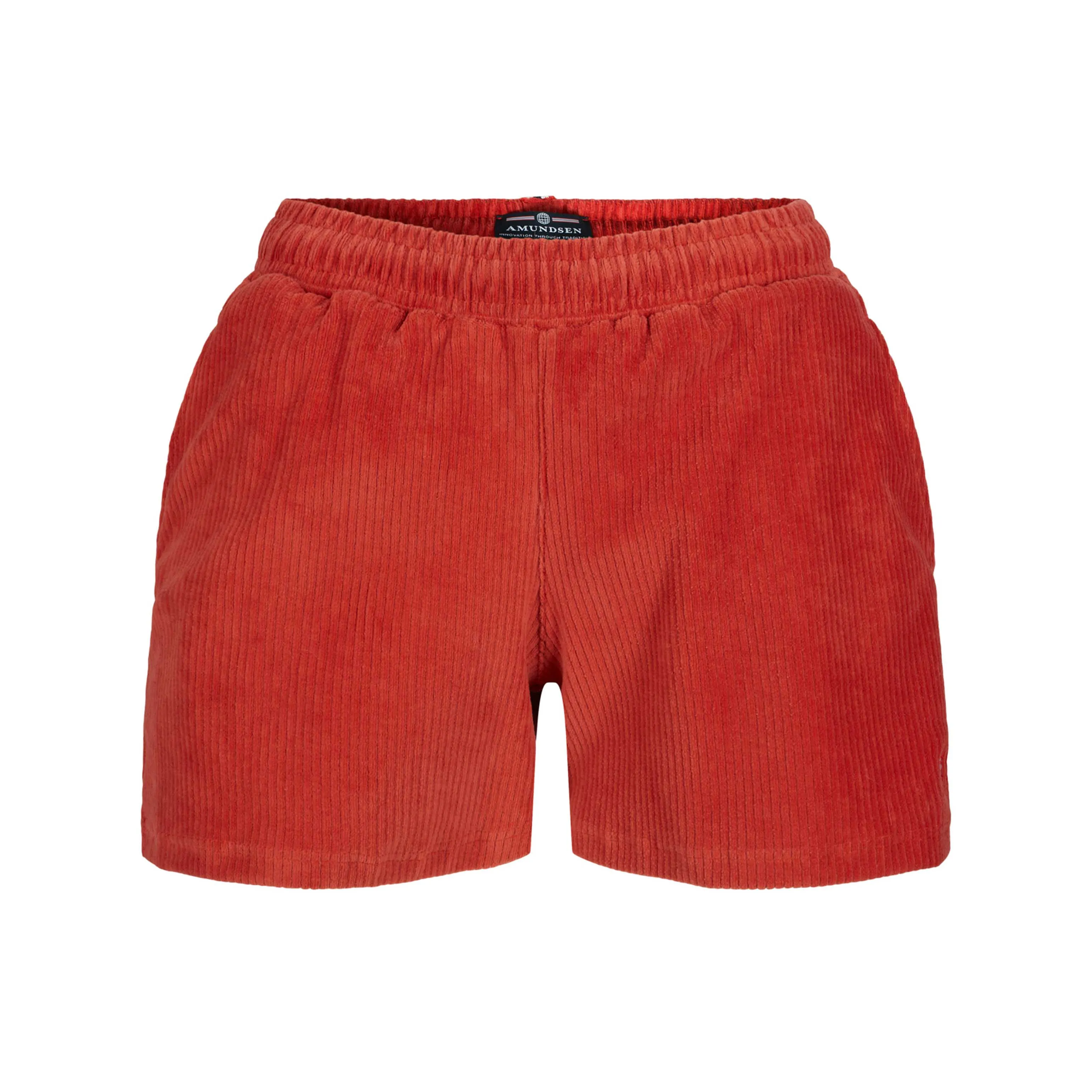 Amundsen Sports 4Incher Comfy Cord Shorts Womens Red Clay