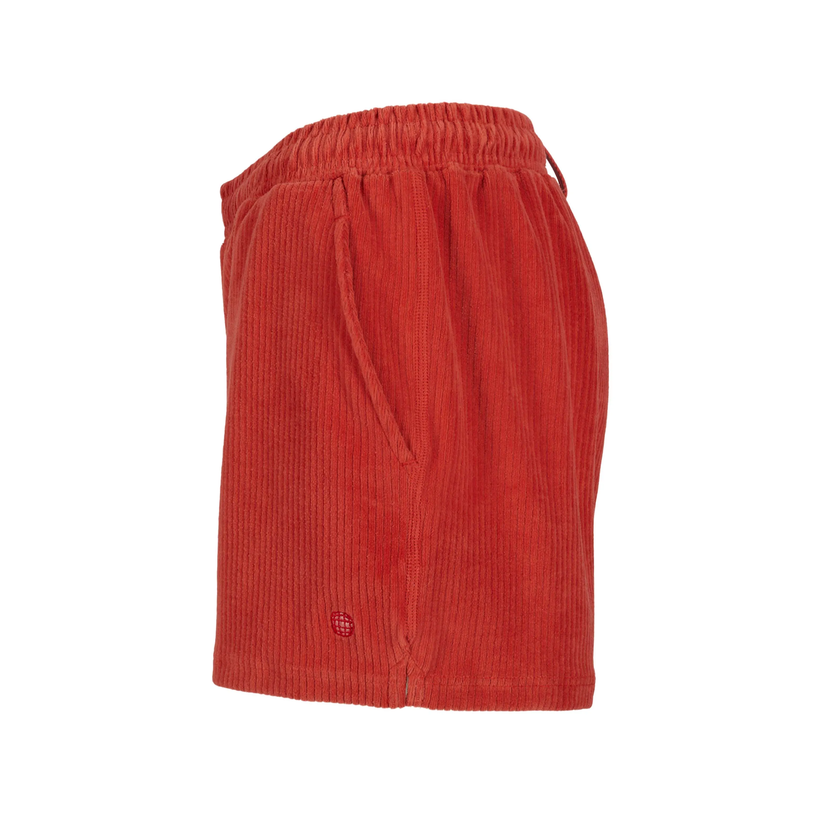 Amundsen Sports 4Incher Comfy Cord Shorts Womens Red Clay