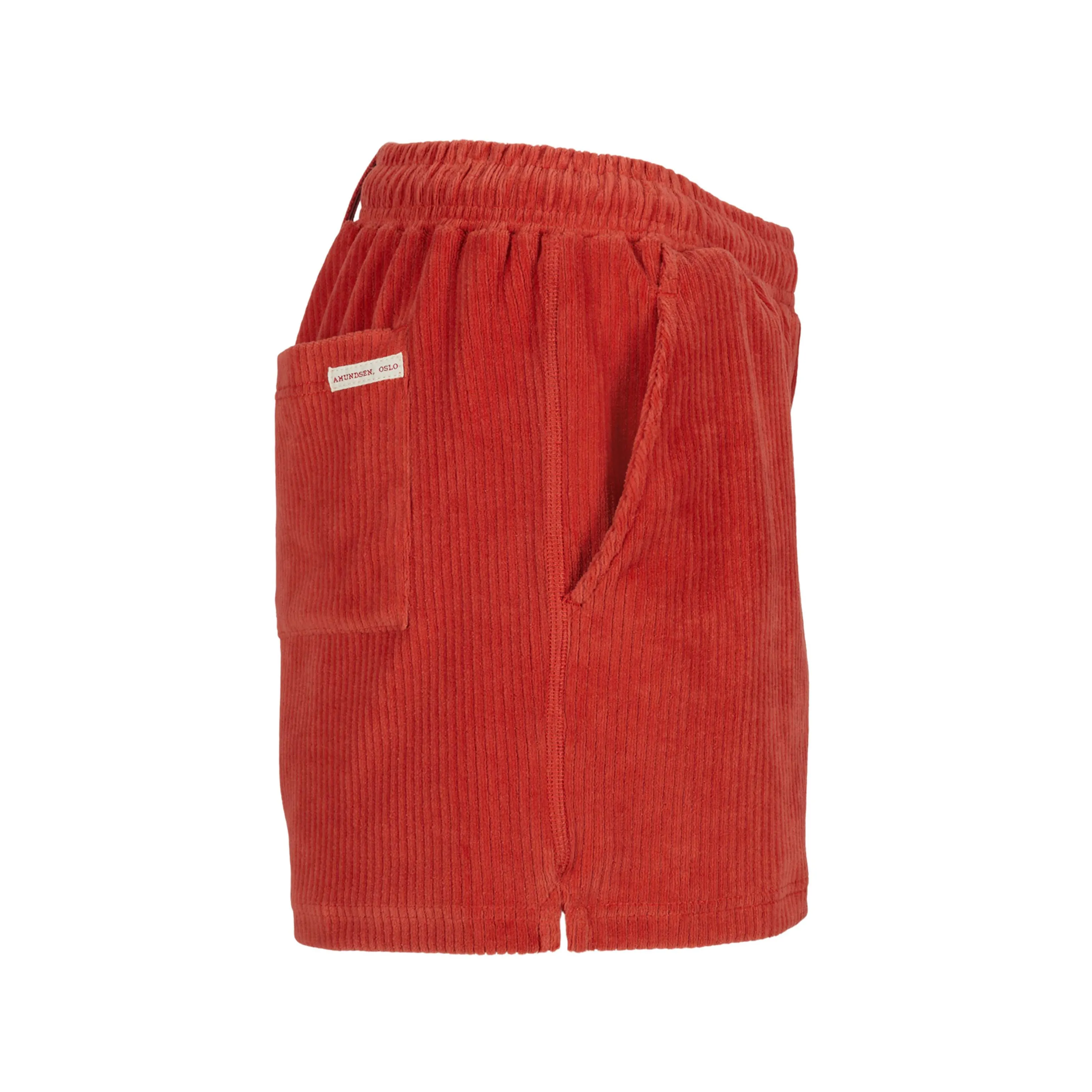 Amundsen Sports 4Incher Comfy Cord Shorts Womens Red Clay