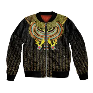 Ancient Egyptian Bomber Jacket Symbol of Horus The Falcon God LT9