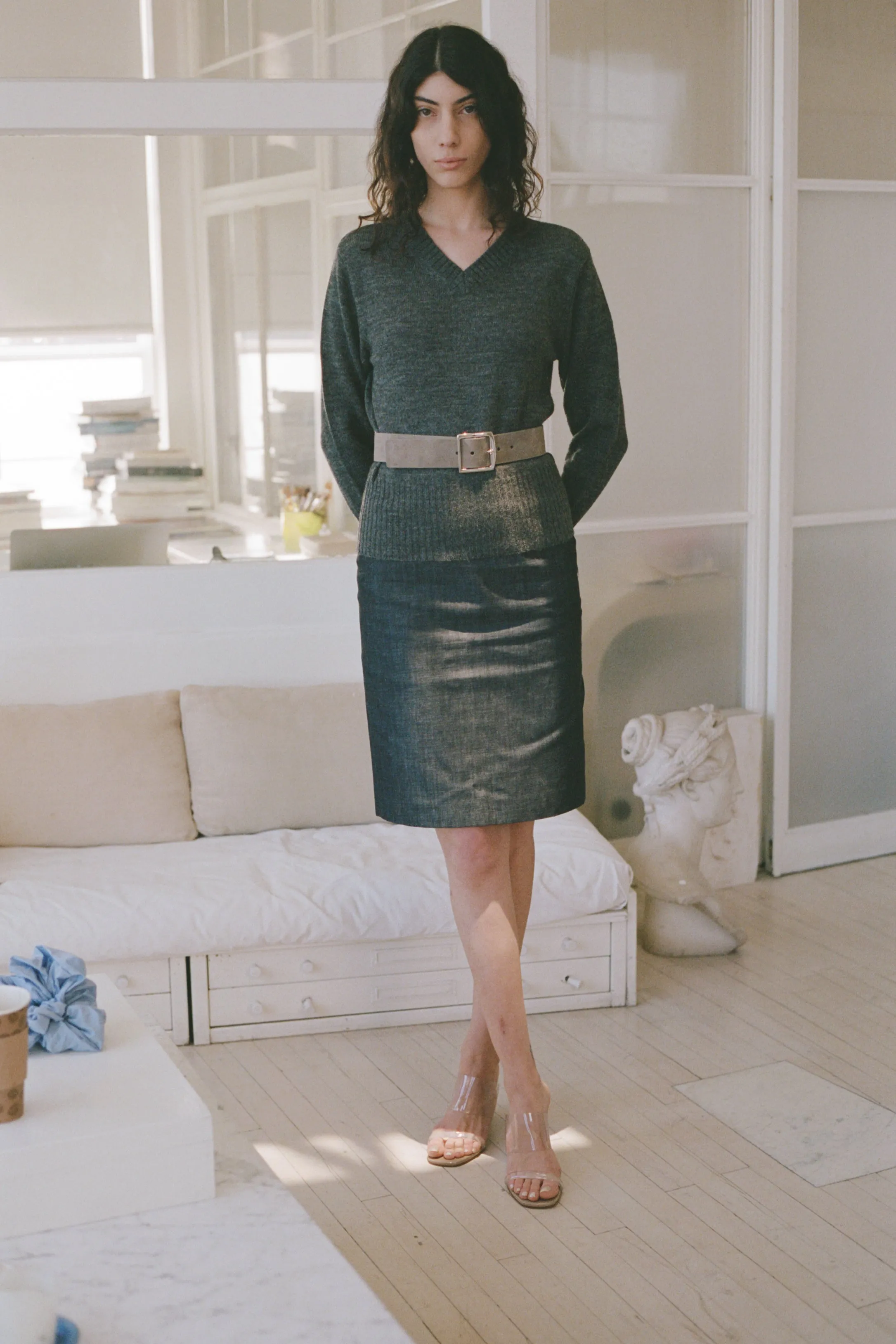 ANNORA SWEATER, FLINT