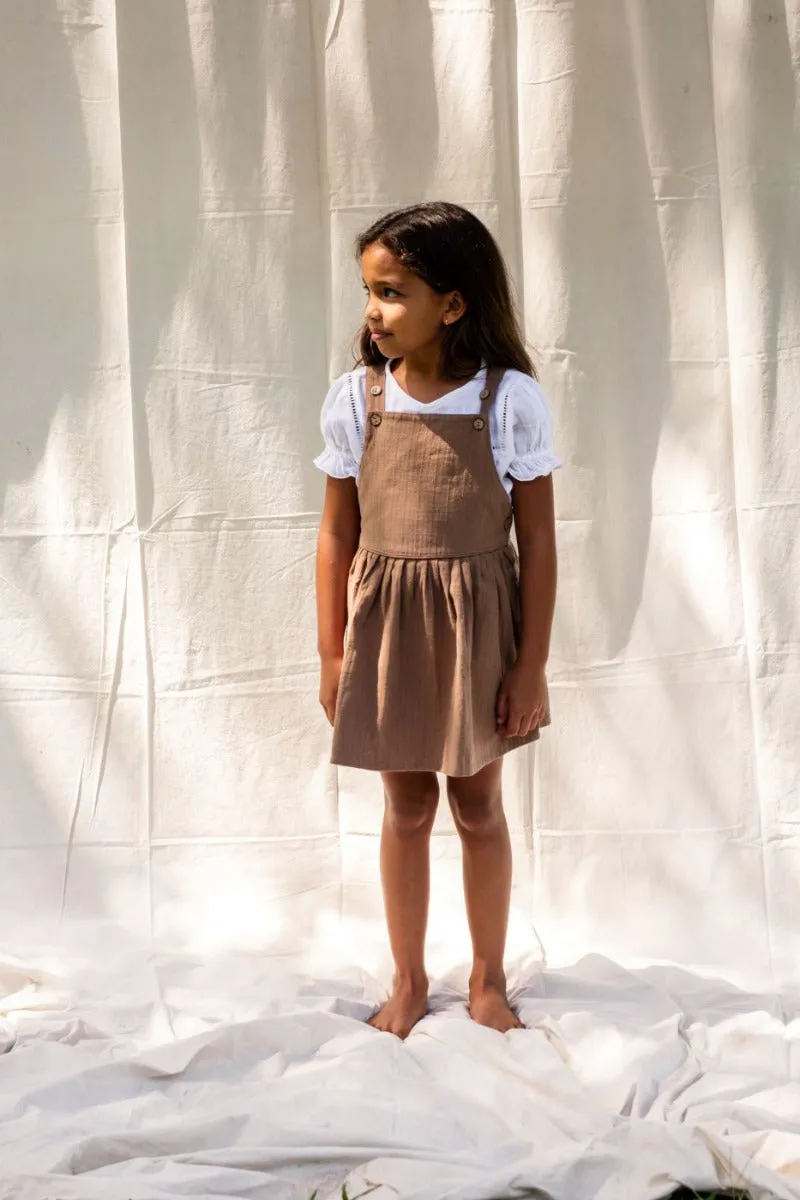 Anouk Pinafore - Chocolate