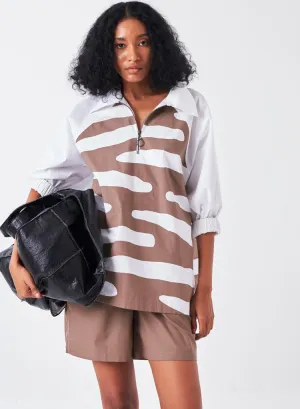 Appliqué Boxy Shirt Set