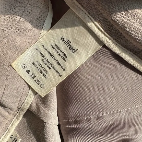 Aritzia Wilfred Exergue Short Ribbon tie crepe shorts Gray Size 00