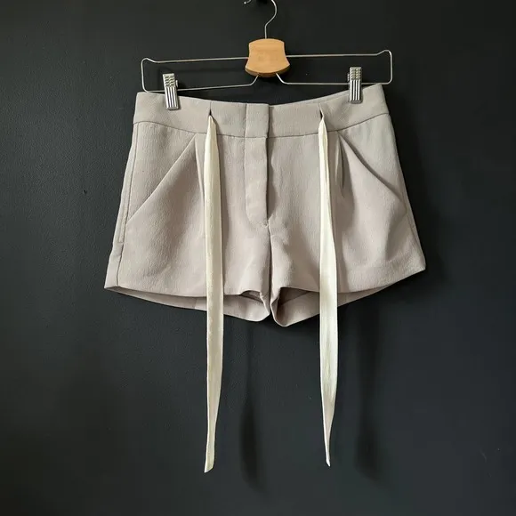 Aritzia Wilfred Exergue Short Ribbon tie crepe shorts Gray Size 00