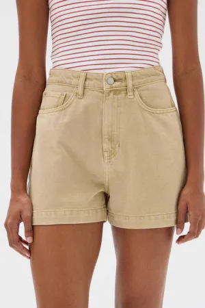 ASSEMBLY LABEL - Boxy Denim Shorts TAN