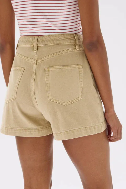 ASSEMBLY LABEL - Boxy Denim Shorts TAN
