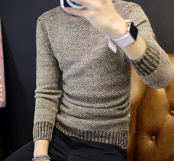 Autumn Fashion Men Sweaters Pullovers Knitting Thick Warm Designer Slim Fit Casual Knitted Man Knitwear Plus Size