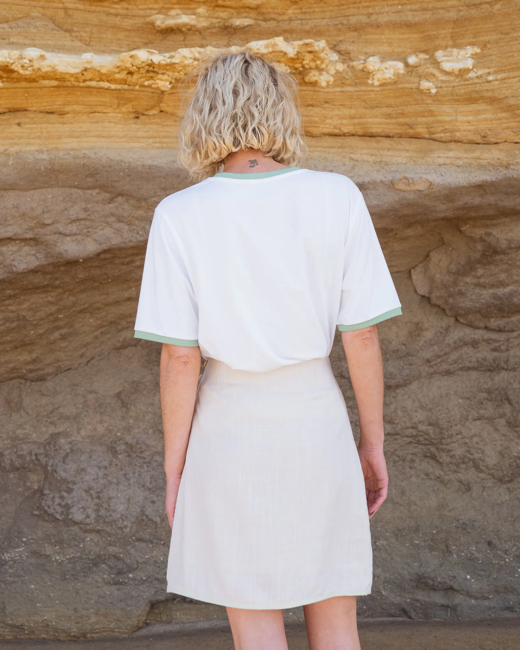 Awake Tee - Fern Contrast