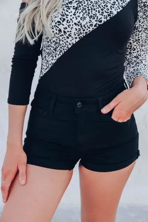 Bahia Black Denim Shorts