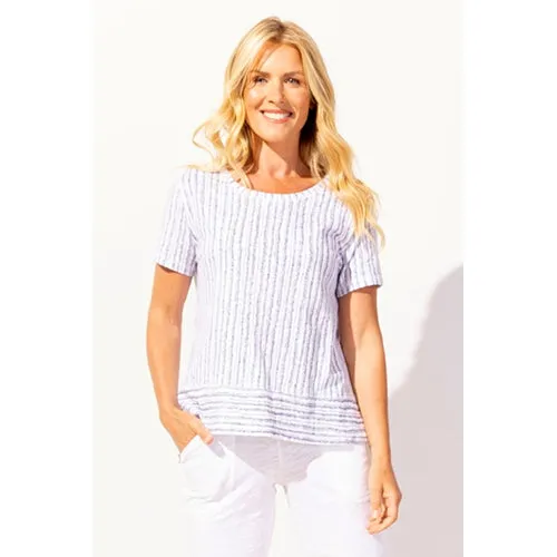 Bali Stripe Cotton S/S Boxy Tee