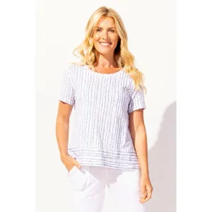 Bali Stripe Cotton S/S Boxy Tee