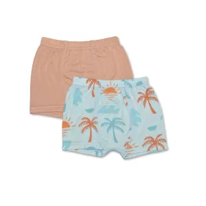 Bamboo Underwear Shorts 2 pack (Sunny Shores/Maple Sugar)