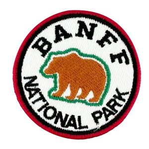 Banff iron-on embroidery patch