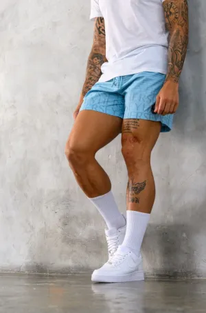 BARRY SWIM SHORTS - AQUATIC BLUE