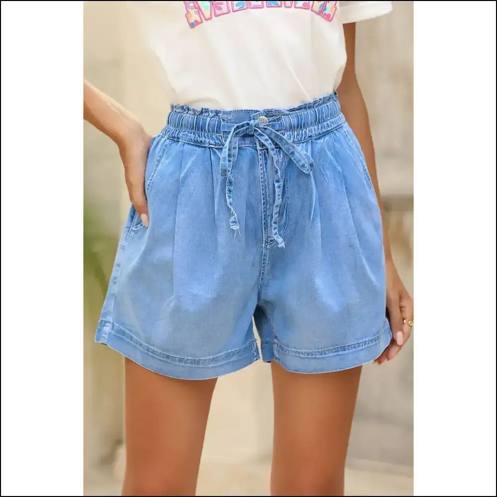 Beau Blue Denim Shorts: Comfy  & Dangerously Cute! 😈 Needful Things Approved
