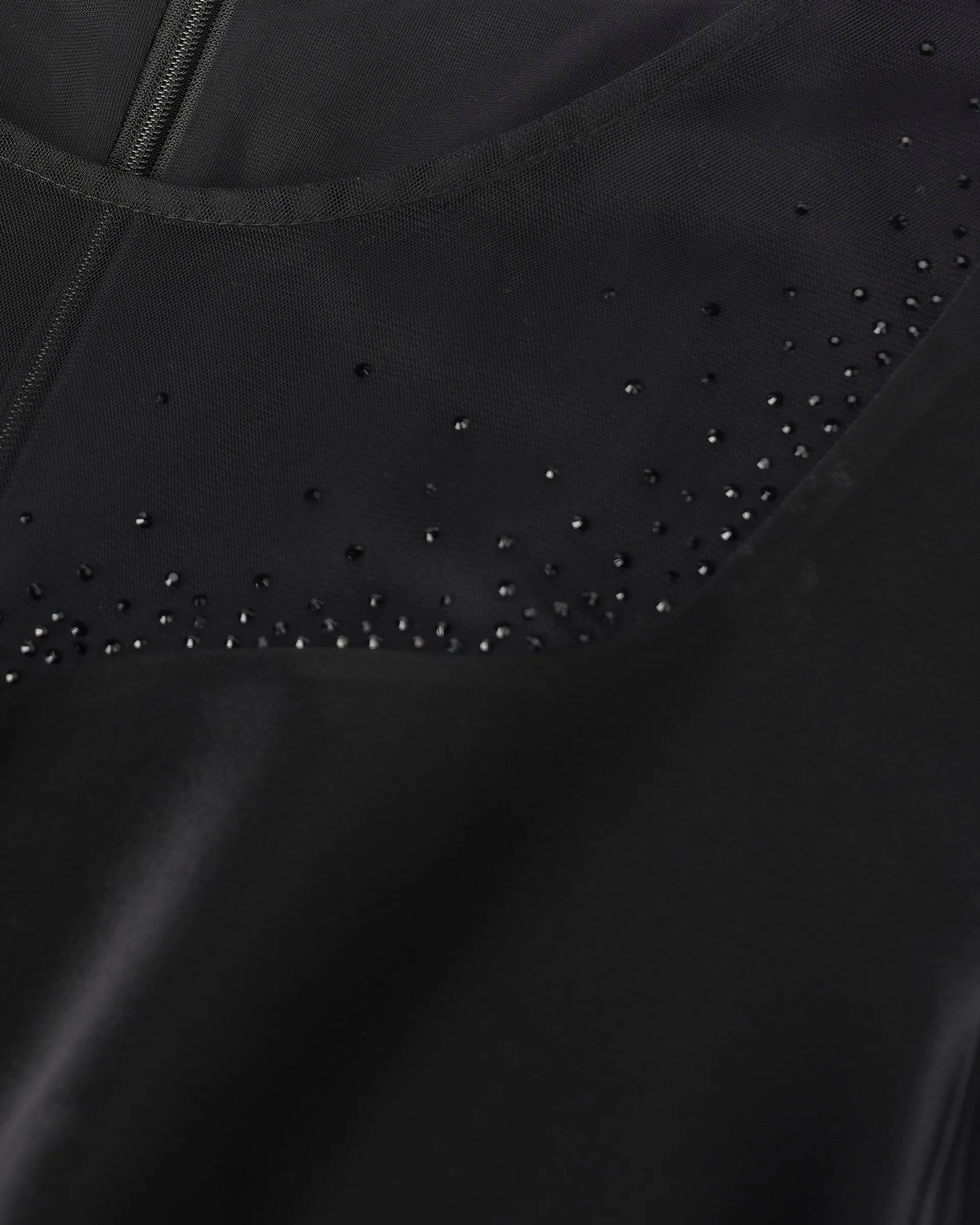 Black Textured Midi Dress