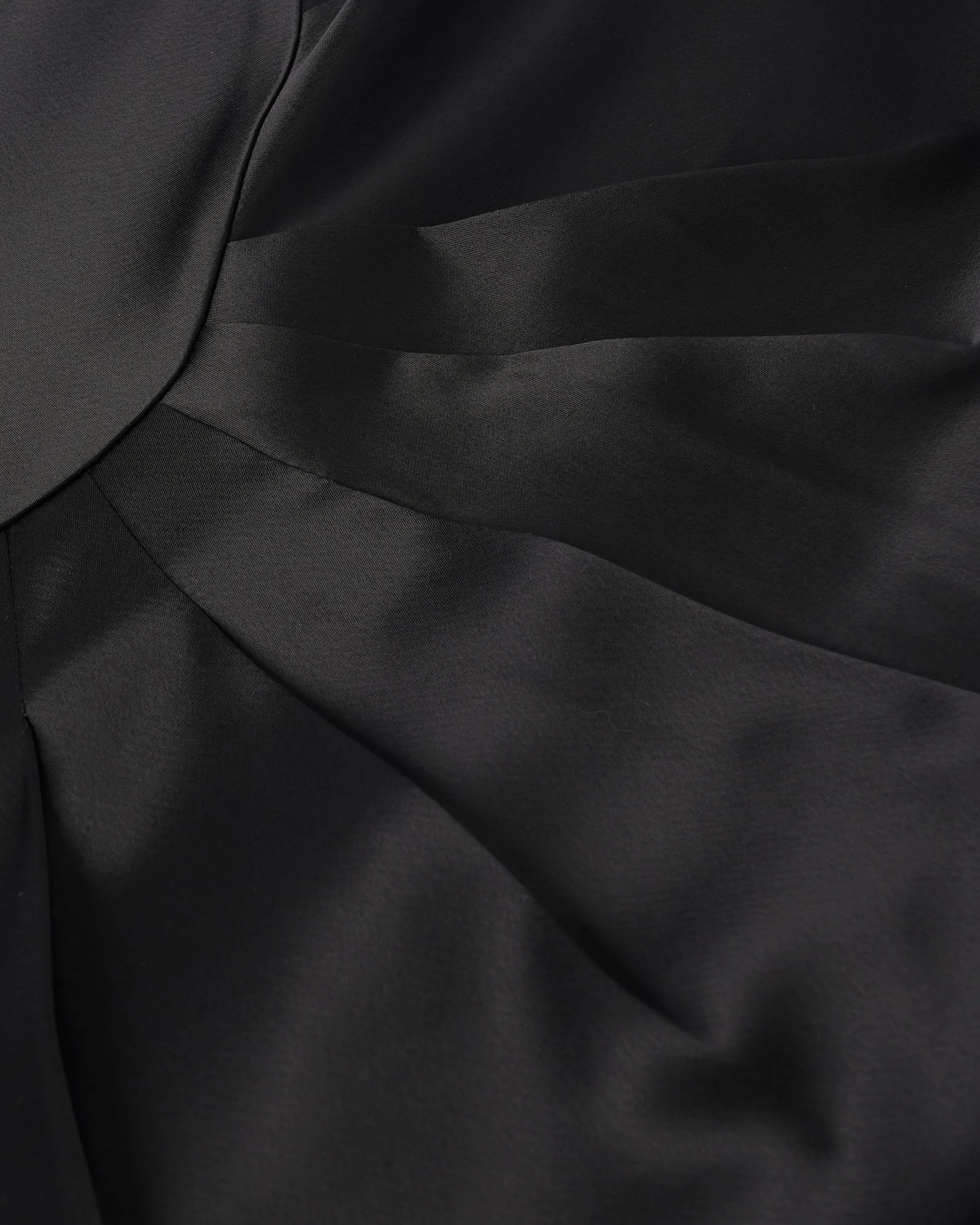 Black Textured Midi Dress