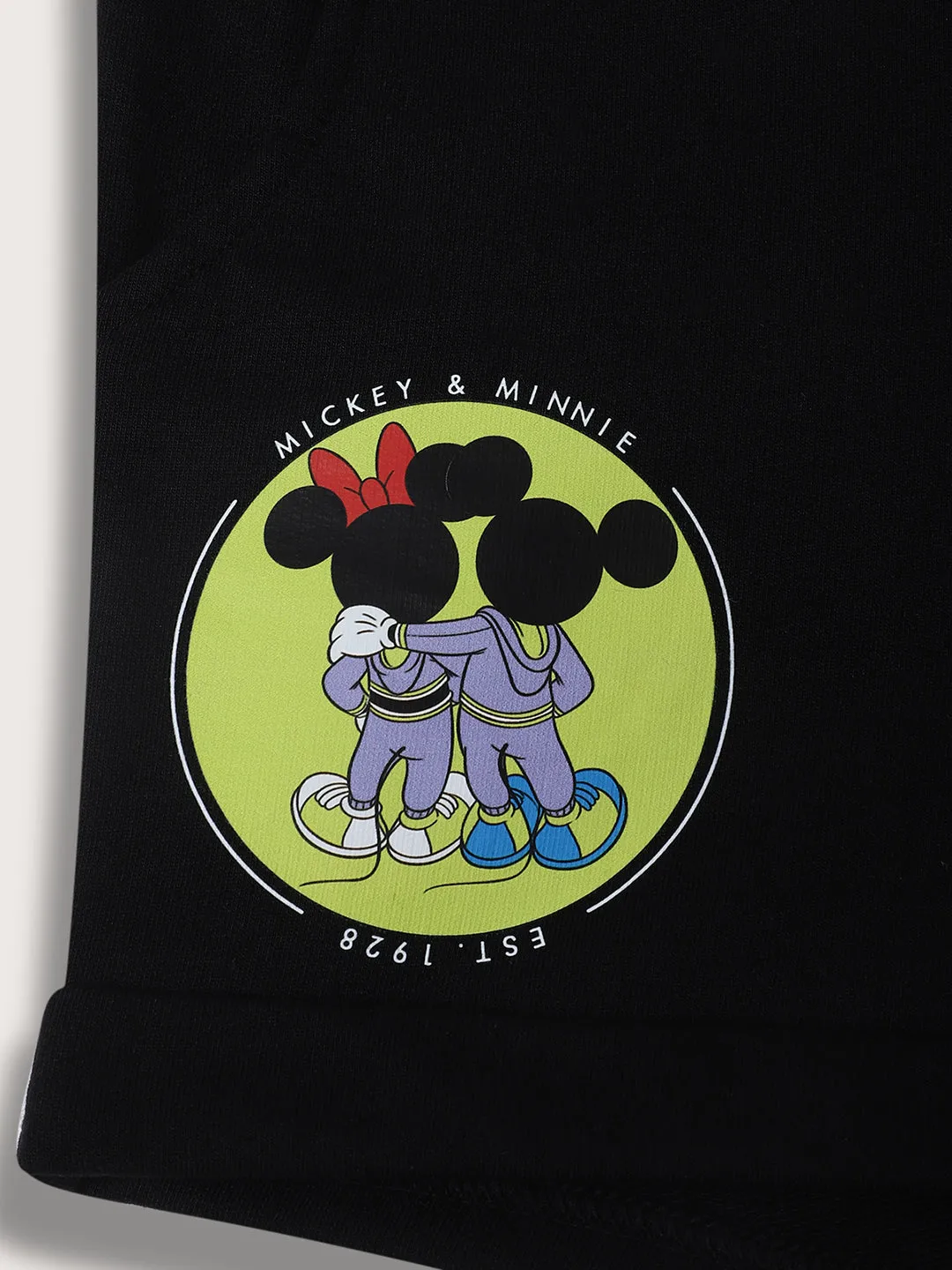 Blue Giraffe Girls Black Solid Regular Fit Shorts