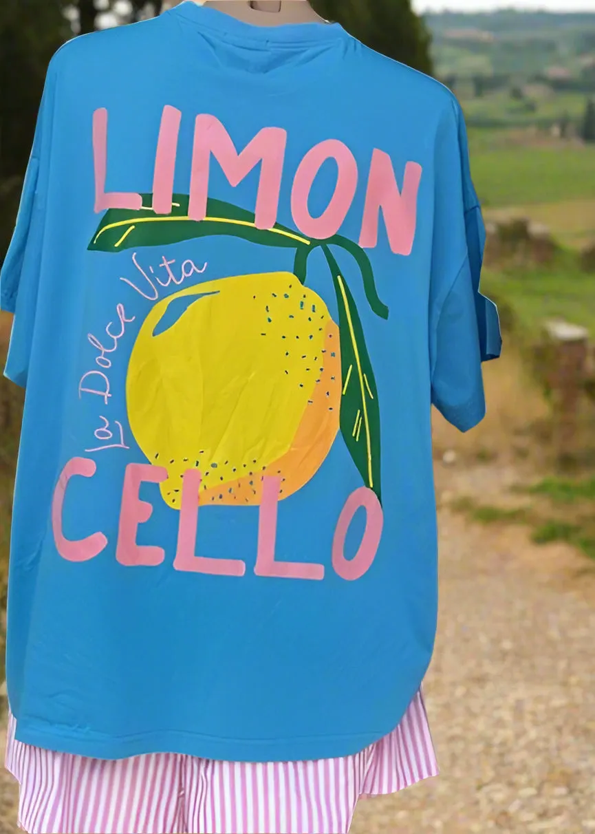 Blue Limoncello T-Shirt & Shorts Set