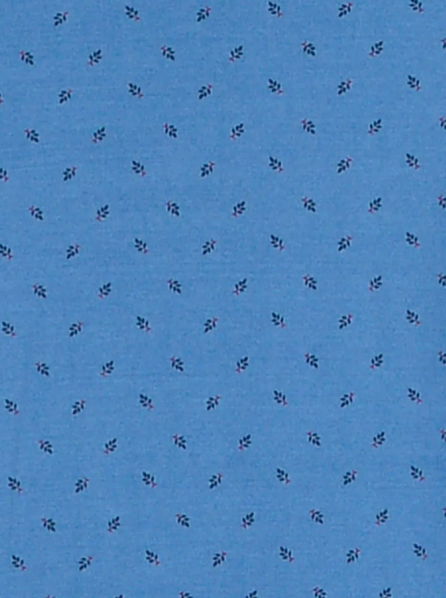 Blue Printed Slim Fit Polo T-Shirt | JadeBlue