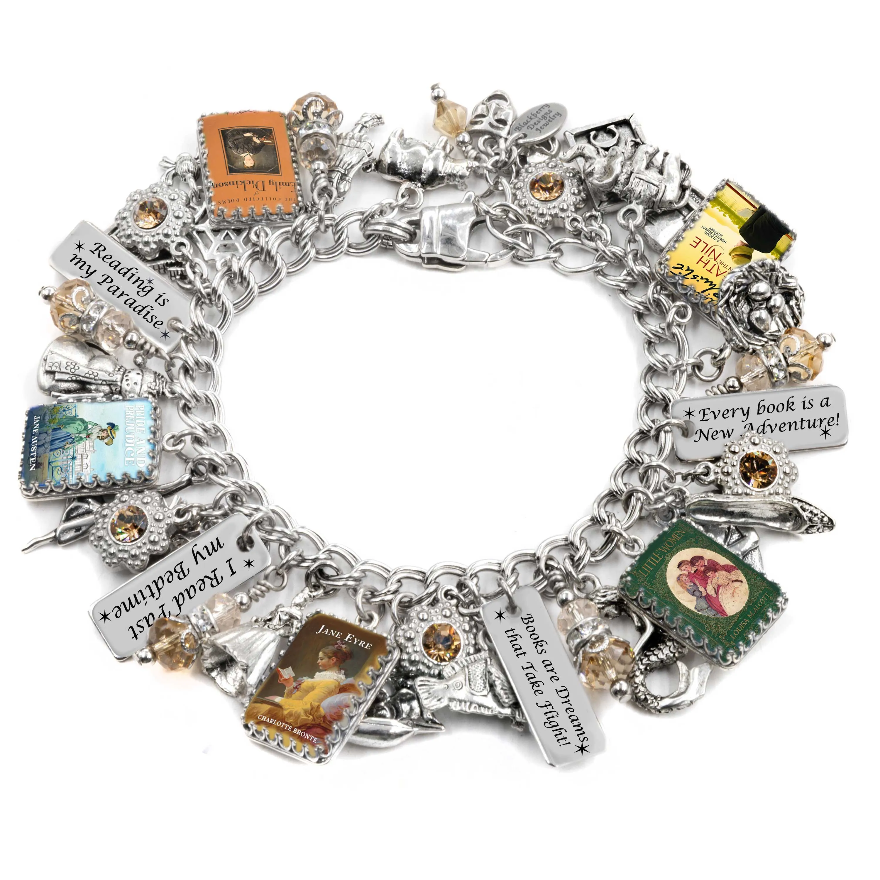Book Lover Gift, Personalized Jewelry