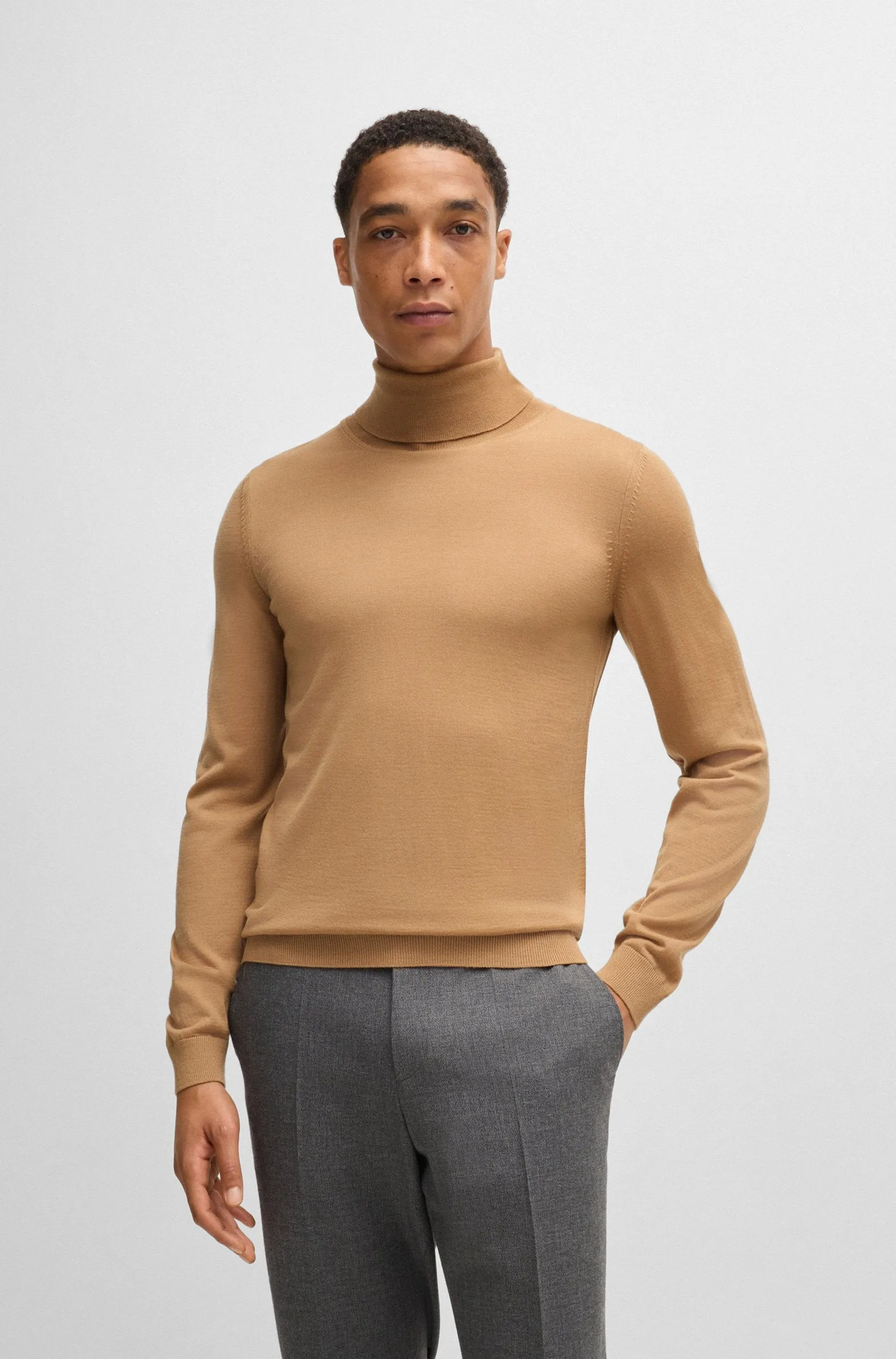 BOSS Sweaters  in Wool - MUSSO-P 10241489 01-50468262