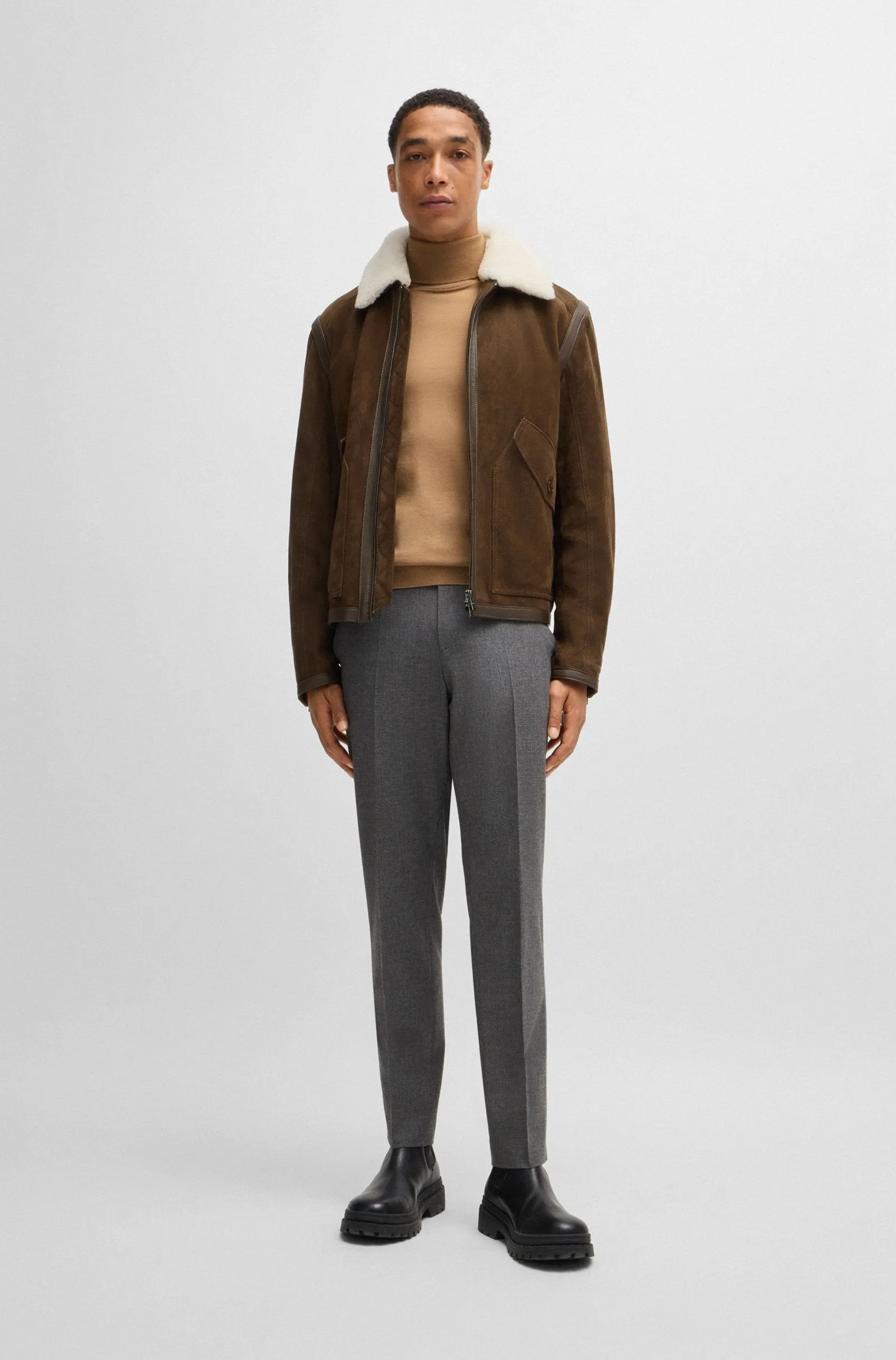 BOSS Sweaters  in Wool - MUSSO-P 10241489 01-50468262