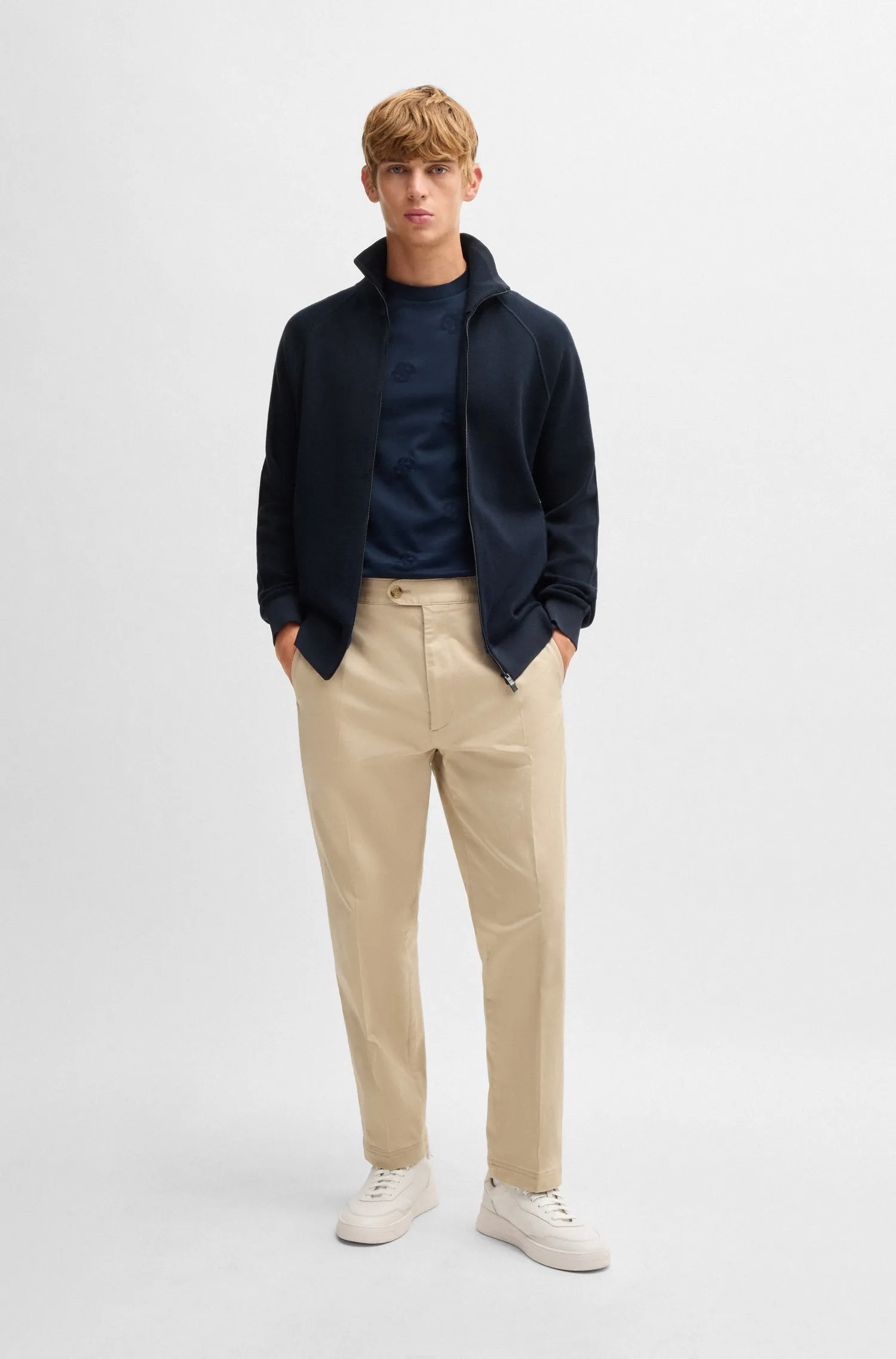 BOSS Sweaters Regular Fit in Cotton Mix - H-DOMICO 10261637 01-50519629