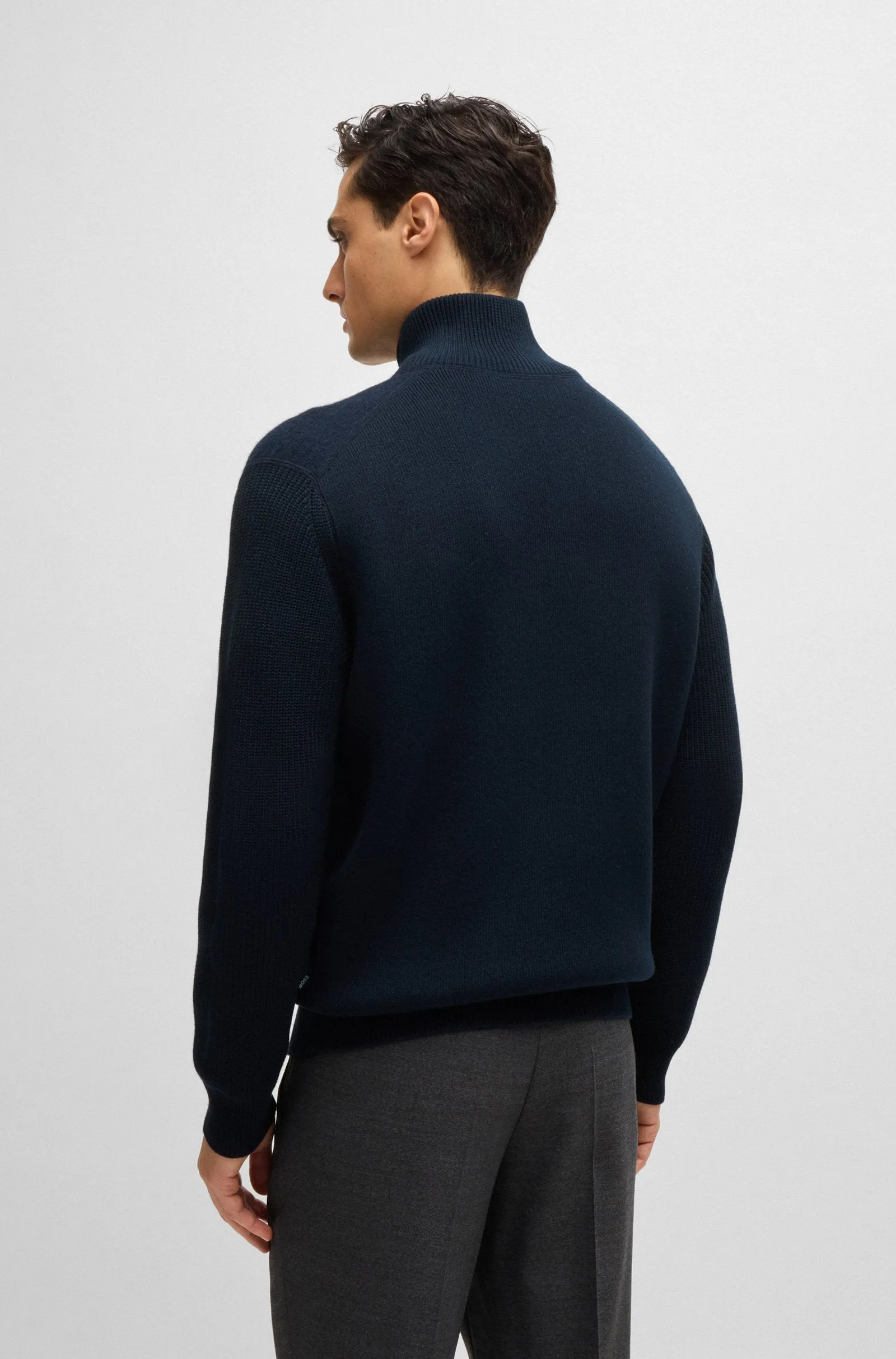 BOSS Sweaters Regular Fit in Cotton Mix - H-EMERAVIGLIO 10265533 01-50526839