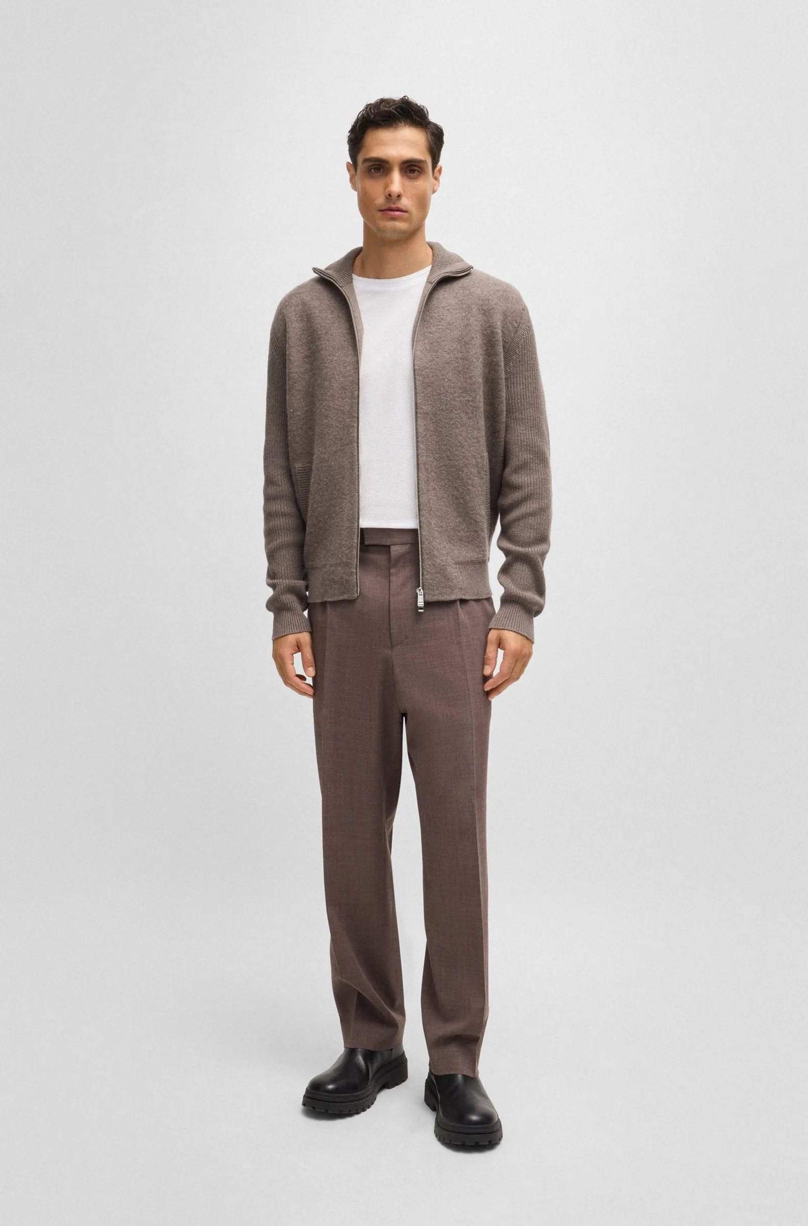 BOSS Sweaters Regular Fit in Cotton Mix - H-EMERAVIGLIO 10265533 01-50526839