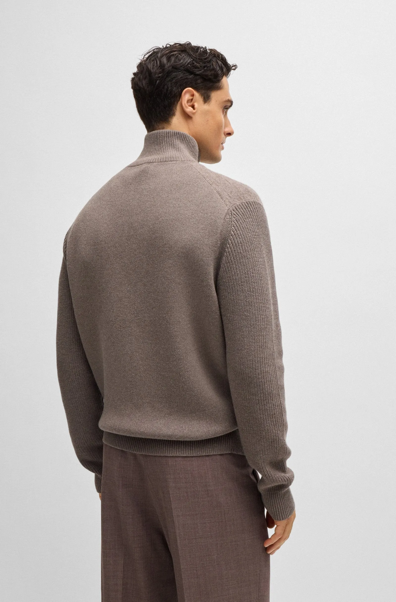 BOSS Sweaters Regular Fit in Cotton Mix - H-EMERAVIGLIO 10265533 01-50526839