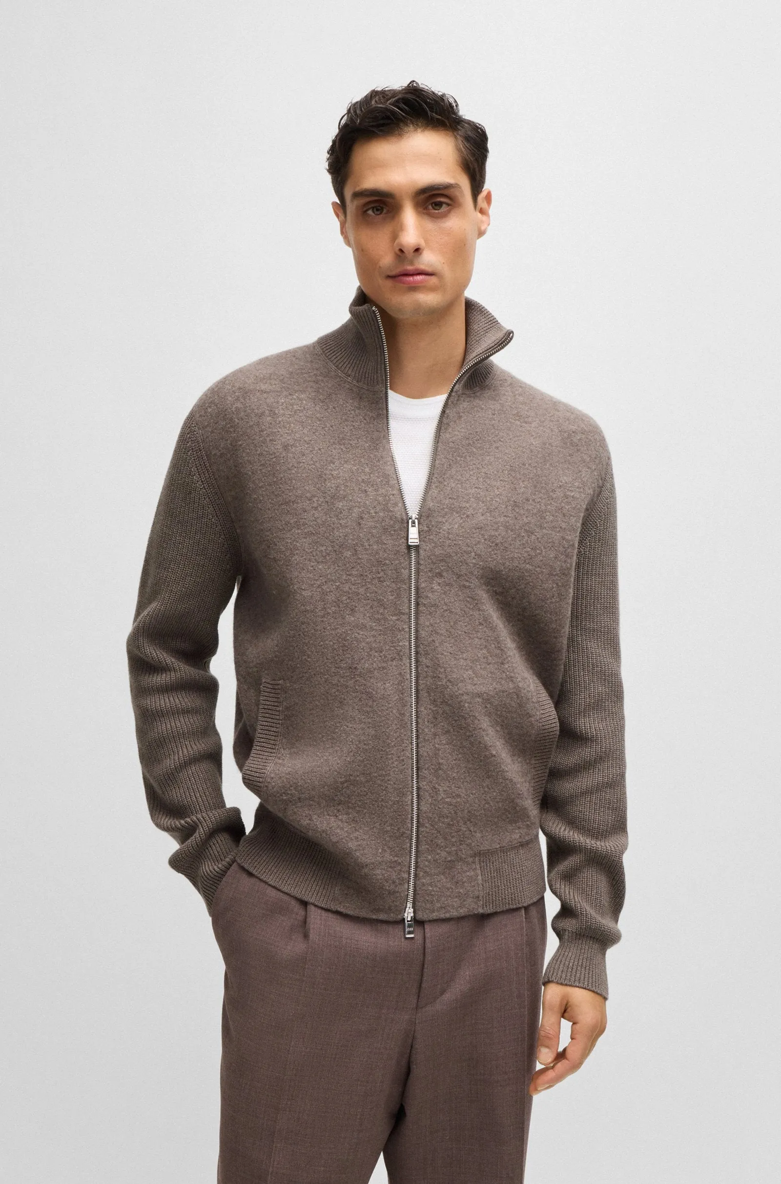 BOSS Sweaters Regular Fit in Cotton Mix - H-EMERAVIGLIO 10265533 01-50526839