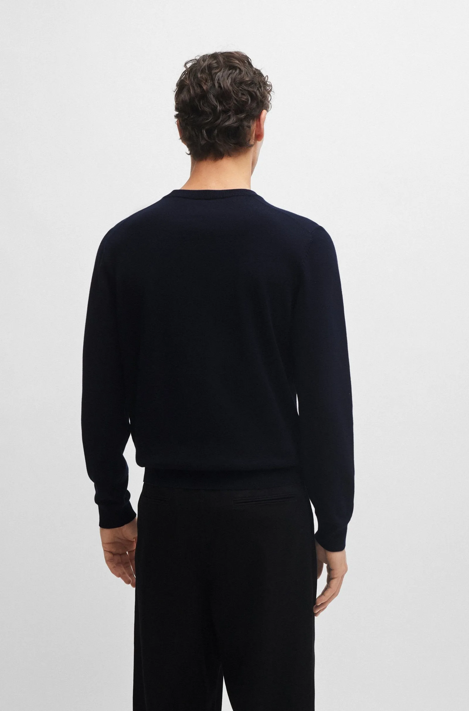 BOSS Sweaters Regular Fit in Cotton - PACELLO-L 10255193 01-50506042