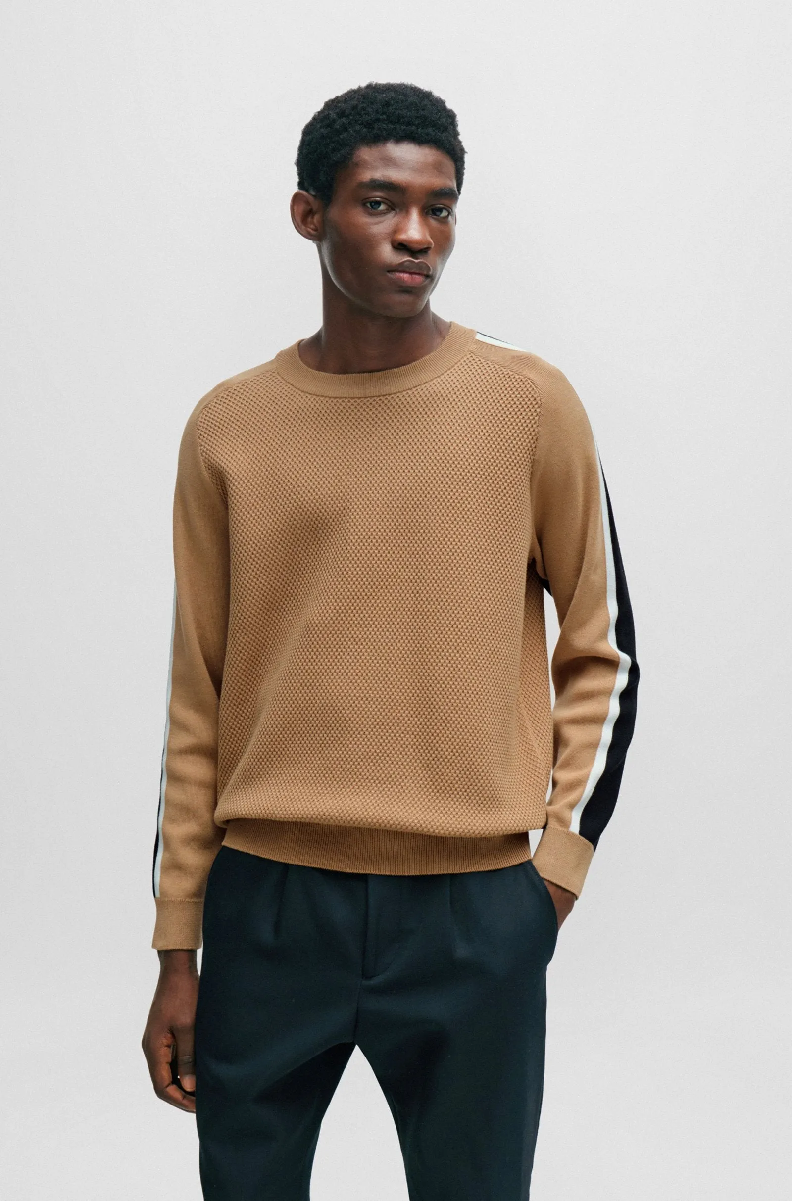 BOSS Sweaters Regular Fit in Cotton - PONTEVICO 10255157 01-50506020