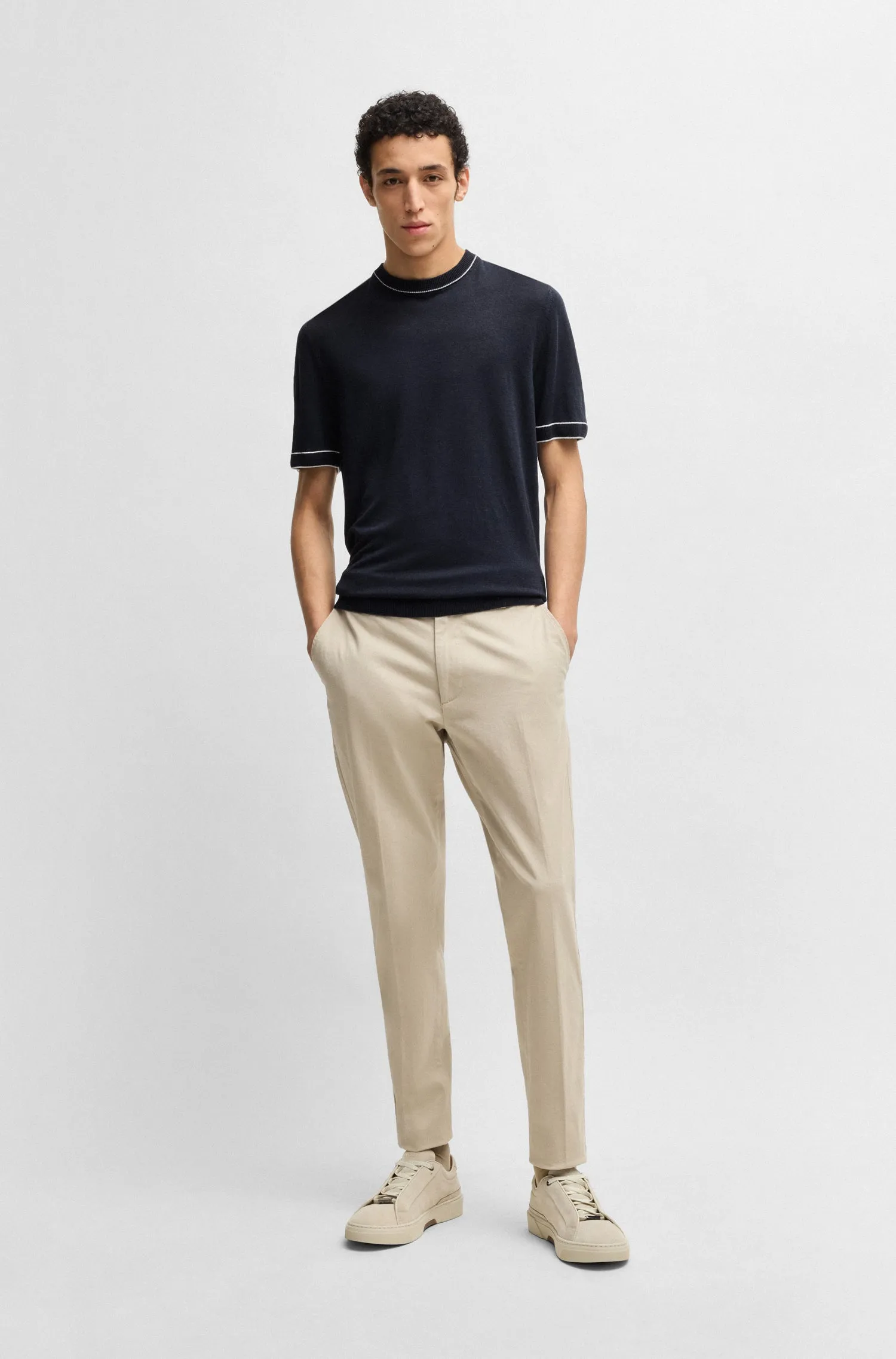 BOSS Sweaters Regular Fit in Viscose Mix - H-JIOVANNI 10270156 01-50537639