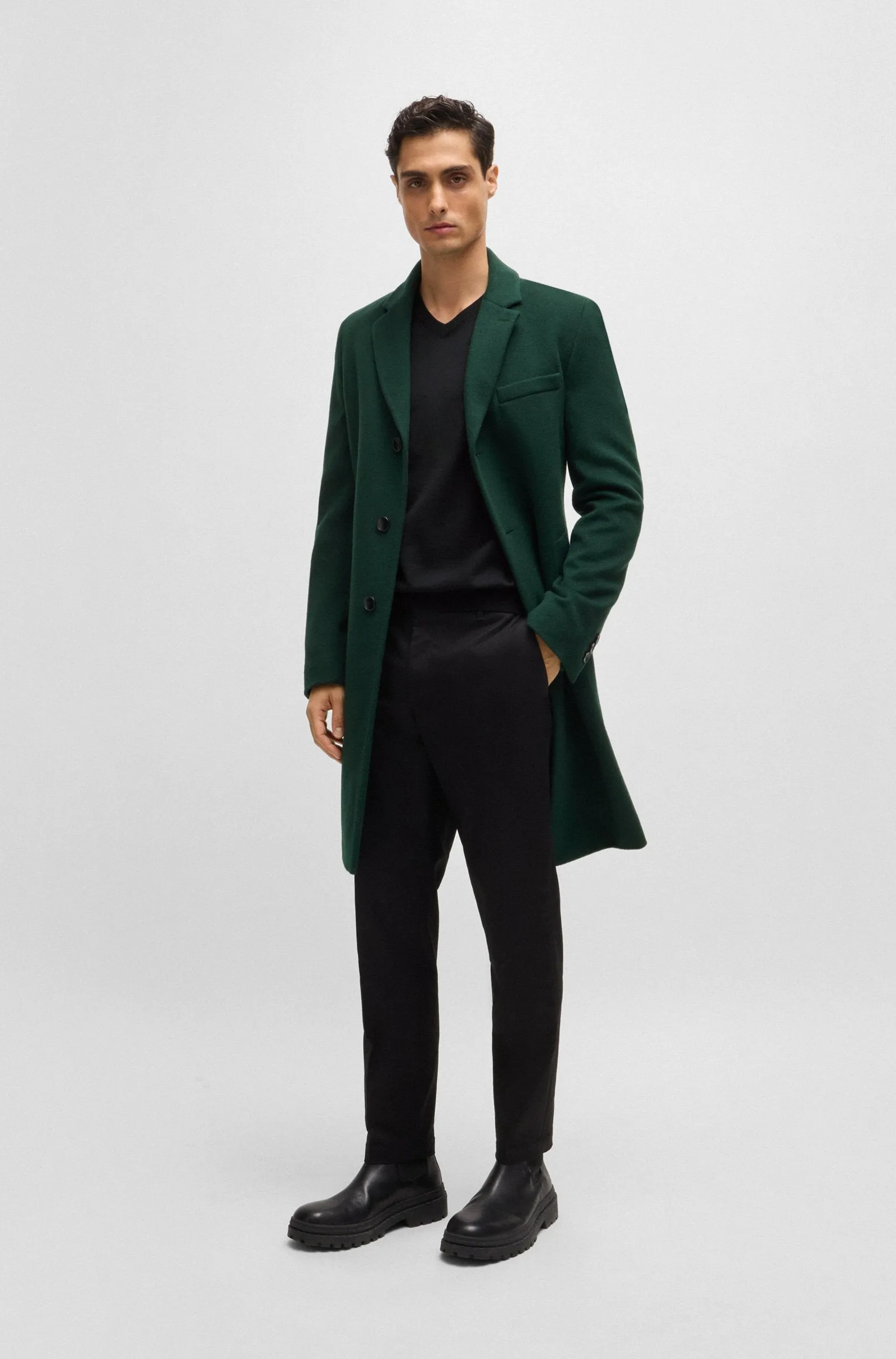 BOSS Sweaters Regular Fit in Wool - BARAM-L 10243920 01-50476363