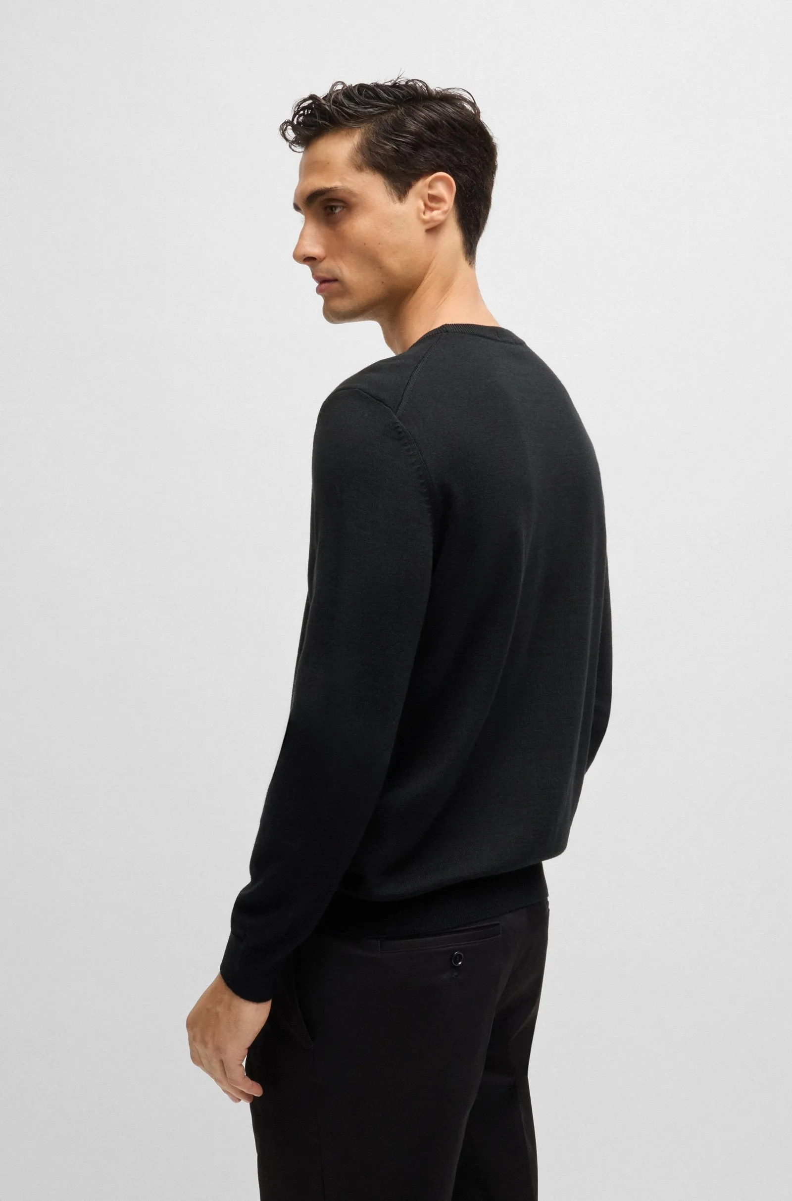 BOSS Sweaters Regular Fit in Wool - BARAM-L 10243920 01-50476363